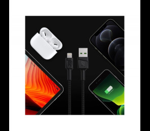 Kabel Green Cell GC PowerStream USB - Lightning 120 cm szybkie ładowanie