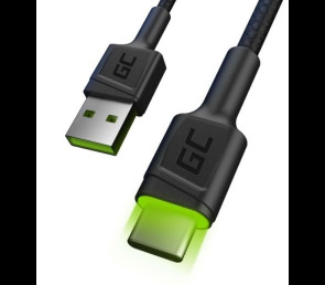 Kabel Green Cell GC Ray USB-C 120cm z LED szybkie ładowanie