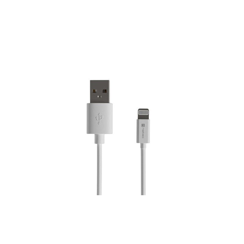 Kabel Lightning Natec Prati 1m USB-A białe MFI Kabel Lightning Natec Prati 1m USB-A białe MFI