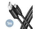 Kabel MicroUSB AXAGON BUMM-AM10AB 1m 2 4A szybkie ładowanie wytrzymały Kabel MicroUSB AXAGON BUMM-AM10AB 1m 2 4A szybkie ładowanie wytrzymały