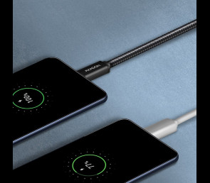 Kabel MicroUSB AXAGON BUMM-AM10AB 1m 2 4A szybkie ładowanie wytrzymały