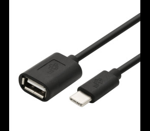 Kabel OTG USB C 15cm czarny do smartfona i tabletu
