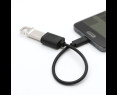 Kabel OTG USB C 15cm czarny do smartfona i tabletu Kabel OTG USB C 15cm czarny do smartfona i tabletu