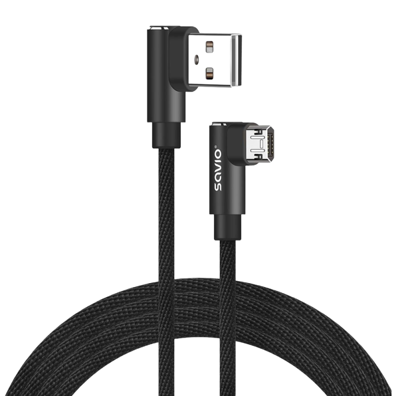 Kabel Savio CL-161 Micro USB USB A 1m odwracalny nylonowy Kabel Savio CL-161 Micro USB USB A 1m odwracalny nylonowy