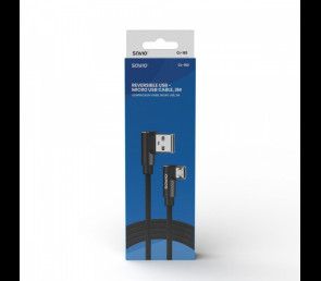 Kabel Savio CL-161 Micro USB USB A 1m odwracalny nylonowy