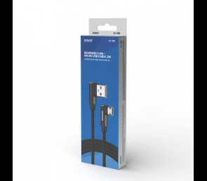 Kabel Savio CL-161 Micro USB USB A 1m odwracalny nylonowy