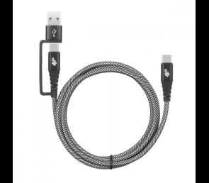 Kabel TB 2w1 USB C - USB C z USB A 1.2 m moc 60W uniwersalny