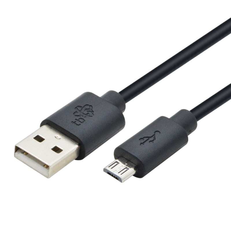 Kabel TB USB-Micro USB 1.8m czarny do ładowania i przesyłu danych Kabel TB USB-Micro USB 1.8m czarny do ładowania i przesyłu danych