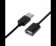 Kabel USB 1.8 m przedłużacz czarny elastyczny USB 2.0 Kabel USB 1.8 m przedłużacz czarny elastyczny USB 2.0