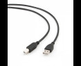 Kabel USB 2.0 AB AM-BM 1.8m czarny do komputerów i drukarek Kabel USB 2.0 AB AM-BM 1.8m czarny do komputerów i drukarek
