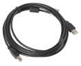 Kabel USB 2.0 AM-BM 3M czarny ferrytowy do drukarki i komputera Kabel USB 2.0 AM-BM 3M czarny ferrytowy do drukarki i komputera