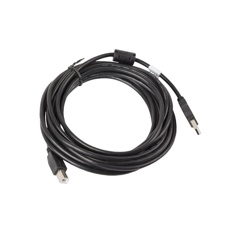 Kabel USB 2.0 Lanberg AM-BM 5m czarny ferytowy komputerowy Kabel USB 2.0 Lanberg AM-BM 5m czarny ferytowy komputerowy
