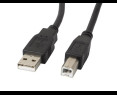 Kabel USB 2.0 Lanberg AM-BM 5m czarny ferytowy komputerowy Kabel USB 2.0 Lanberg AM-BM 5m czarny ferytowy komputerowy
