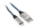 Kabel USB 2.0 Tracer iPhone Lightning 1m czarno-niebieski szybkie ładowanie Kabel USB 2.0 Tracer iPhone Lightning 1m czarno-niebieski szybkie ładowanie