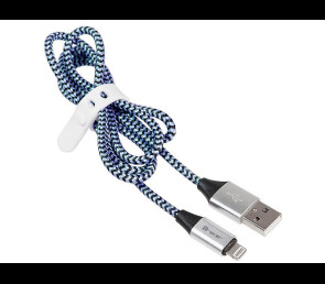 Kabel USB 2.0 Tracer iPhone Lightning 1m czarno-niebieski szybkie ładowanie