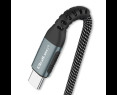 Kabel USB 2.0 typ C 1.5m Qoltec 100W szybkie ładowanie QC 3.0 czarny Kabel USB 2.0 typ C 1.5m Qoltec 100W szybkie ładowanie QC 3.0 czarny