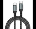 Kabel USB 2.0 typ C 1.5m Qoltec 100W szybkie ładowanie QC 3.0 czarny Kabel USB 2.0 typ C 1.5m Qoltec 100W szybkie ładowanie QC 3.0 czarny