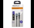 Kabel USB 2.0 typ C 1.5m Qoltec 100W szybkie ładowanie QC 3.0 czarny Kabel USB 2.0 typ C 1.5m Qoltec 100W szybkie ładowanie QC 3.0 czarny