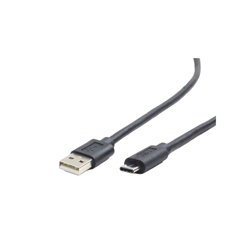 Kabel USB 2.0 Type C BM/CM 1 m czarny do smartfona i komputera Kabel USB 2.0 Type C BM/CM 1 m czarny do smartfona i komputera