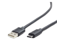 Kabel USB 2.0 Type C BM/CM 1 m czarny do smartfona i komputera Kabel USB 2.0 Type C BM/CM 1 m czarny do smartfona i komputera