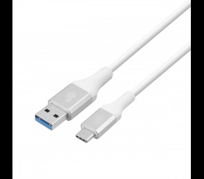 Kabel USB 3.0 USB C 2m PREMIUM 3A biały TPE szybkie ładowanie