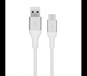 Kabel USB 3.0 USB C 2m PREMIUM 3A biały TPE szybkie ładowanie