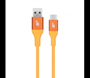 Kabel USB 3.0 USB C 2m PREMIUM 3A pomarańczowy szybkie ładowanie