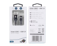 Kabel USB 3.0 USB C 2m PREMIUM czarny szybkie ładowanie TPE Kabel USB 3.0 USB C 2m PREMIUM czarny szybkie ładowanie TPE