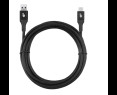 Kabel USB 3.0 USB C 2m PREMIUM czarny szybkie ładowanie TPE Kabel USB 3.0 USB C 2m PREMIUM czarny szybkie ładowanie TPE