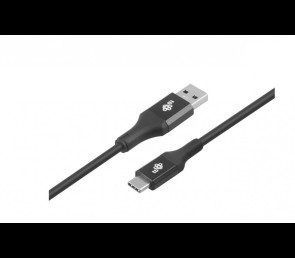 Kabel USB 3.0 USB C 2m PREMIUM czarny szybkie ładowanie TPE
