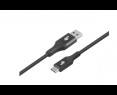 Kabel USB 3.0 USB C 2m PREMIUM czarny szybkie ładowanie TPE Kabel USB 3.0 USB C 2m PREMIUM czarny szybkie ładowanie TPE