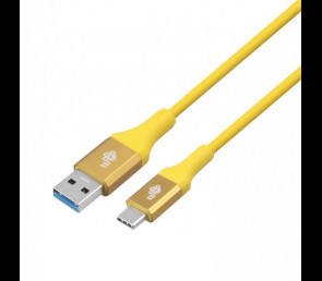 Kabel USB 3.0 USB C 2m PREMIUM szybkie ładowanie żółty TPE