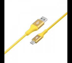 Kabel USB 3.0 USB C 2m PREMIUM szybkie ładowanie żółty TPE