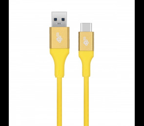 Kabel USB 3.0 USB C 2m PREMIUM szybkie ładowanie żółty TPE