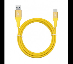 Kabel USB 3.0 USB C 2m PREMIUM szybkie ładowanie żółty TPE
