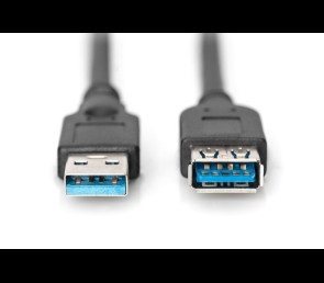 Kabel USB 3.1 Gen.1 przedłużacz 1,8m męski żeński czarny