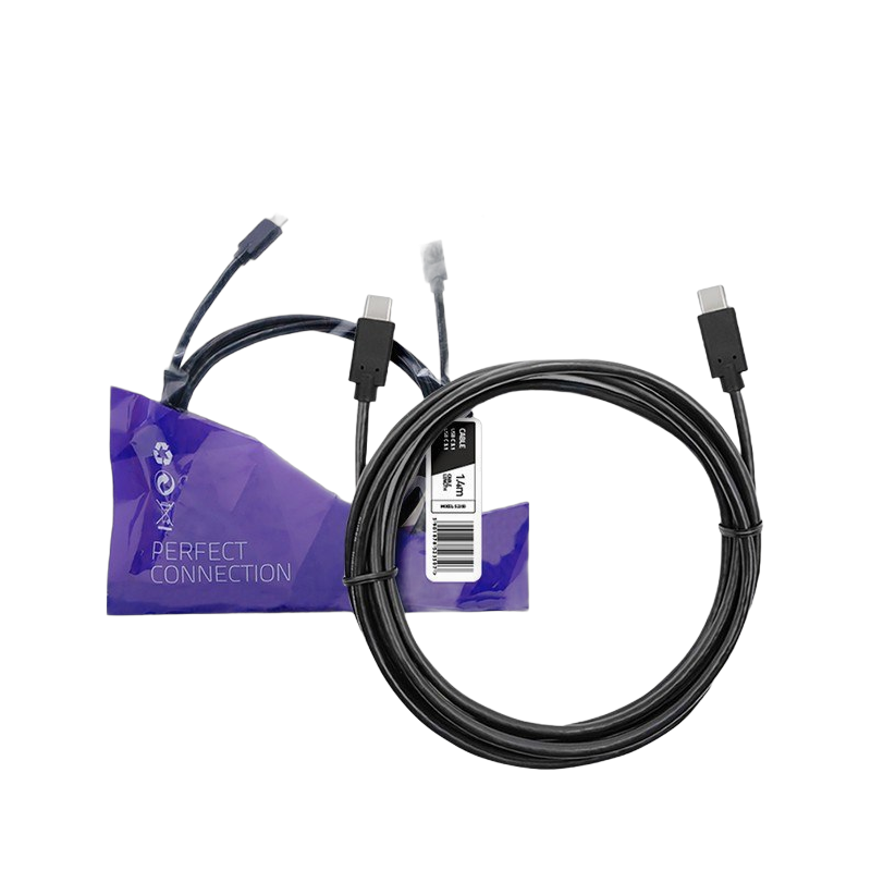 Kabel USB 3.1 typ C męski 1.4m czarny szybki transfer danych Kabel USB 3.1 typ C męski 1.4m czarny szybki transfer danych