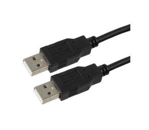 Kabel USB AM-AM 1.8m czarny USB 2.0 Hi-Speed do komputera