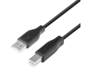 Kabel USB AM-BM 1.8 m czarny uniwersalny do drukarki skanera
