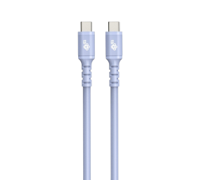 Kabel USB C - USB C 1m silikonowy fioletowy szybkie ładowanie 60W