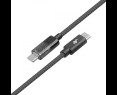 Kabel USB C 1m z wskaźnikiem mocy ładowania LED 100W Kabel USB C 1m z wskaźnikiem mocy ładowania LED 100W