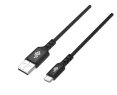 Kabel USB C 2m silikonowy czarny Quick Charge do ładowania Kabel USB C 2m silikonowy czarny Quick Charge do ładowania