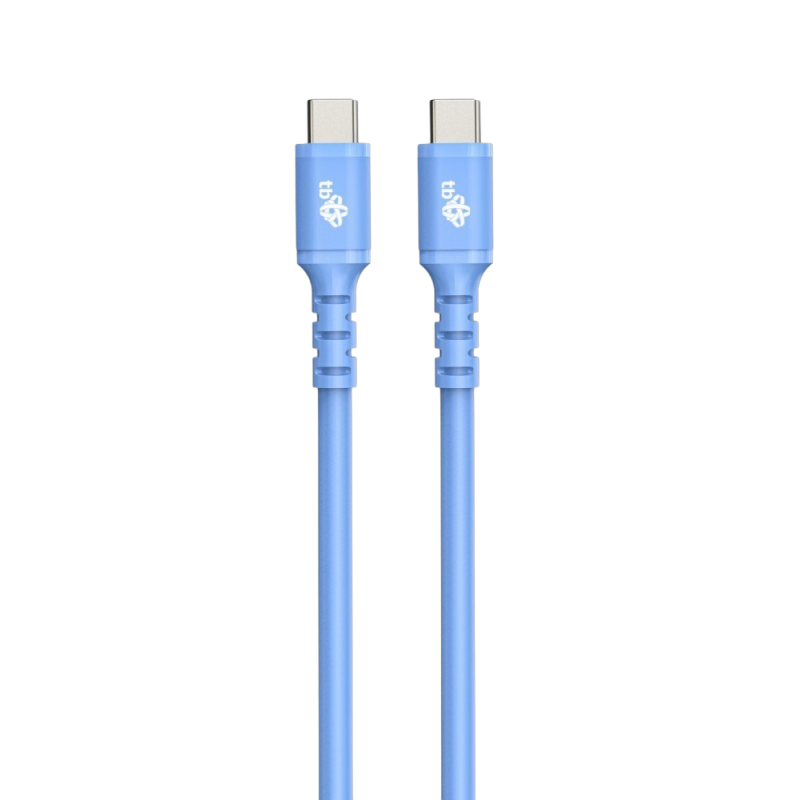 Kabel USB C silikonowy niebieski 1m szybkie ładowanie 60W Kabel USB C silikonowy niebieski 1m szybkie ładowanie 60W