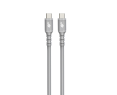 Kabel USB C silikonowy szary 1m 60W szybkie ładowanie Kabel USB C silikonowy szary 1m 60W szybkie ładowanie