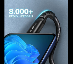 Kabel USB C USB A AXAGON BUCM-AM10AB 1m szybki transfer ładowanie czarny