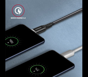 Kabel USB C USB A AXAGON BUCM-AM10AB 1m szybki transfer ładowanie czarny