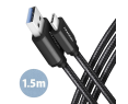 Kabel USB C USB A AXAGON BUCM3-AM15AB 1.5m czarny 3A USB 3.2 Gen1 Kabel USB C USB A AXAGON BUCM3-AM15AB 1.5m czarny 3A USB 3.2 Gen1