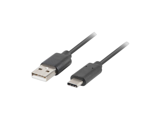 Kabel USB CM AM 2.0 1.8m czarny typu C z QC 3.0