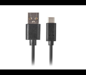 Kabel USB CM AM 2.0 1.8m czarny typu C z QC 3.0