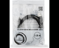 Kabel USB Micro USB 1.8m dwustronny szybki czarny Gembird Kabel USB Micro USB 1.8m dwustronny szybki czarny Gembird